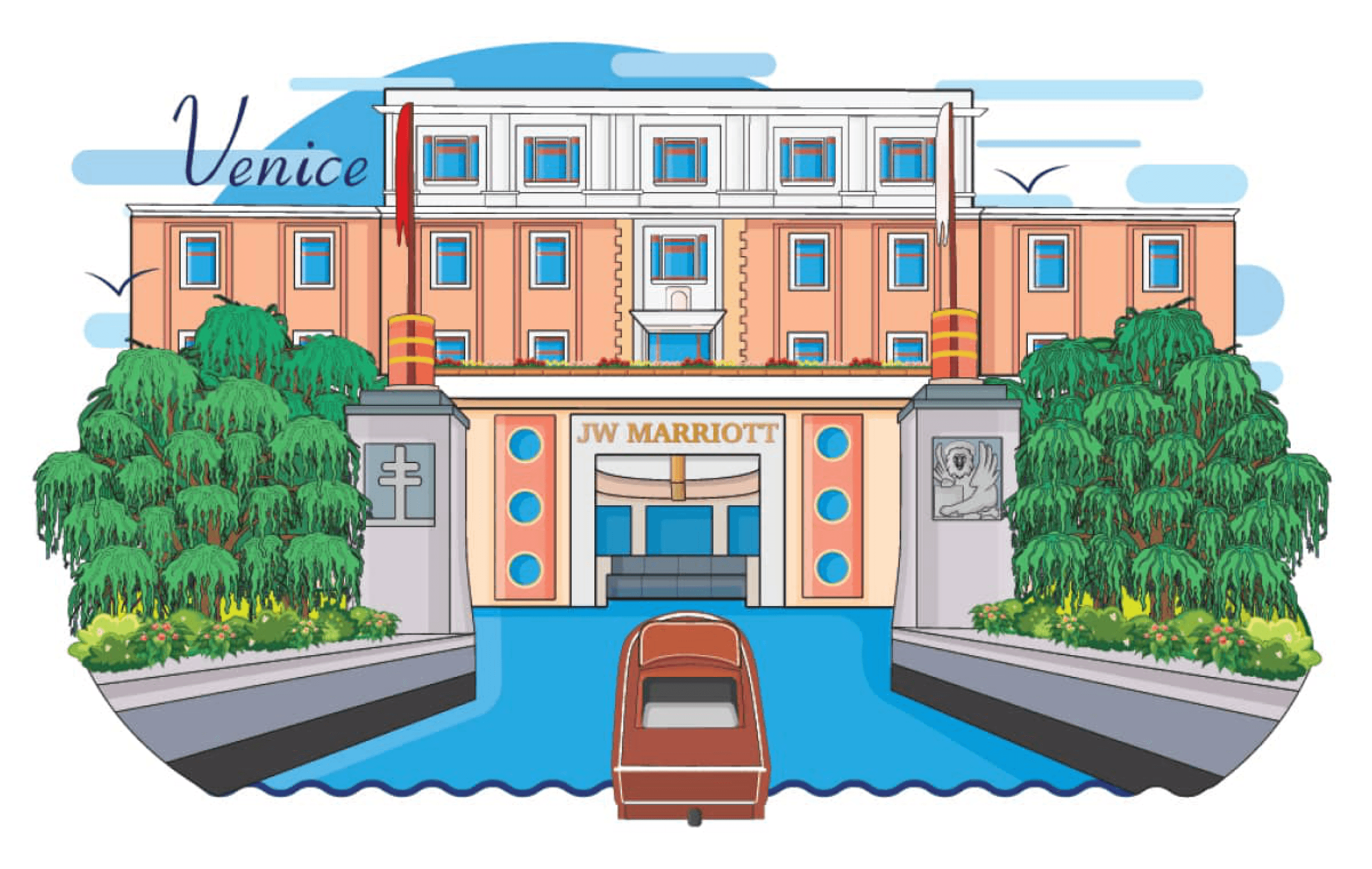 JW Marriott custom Gulli magnet